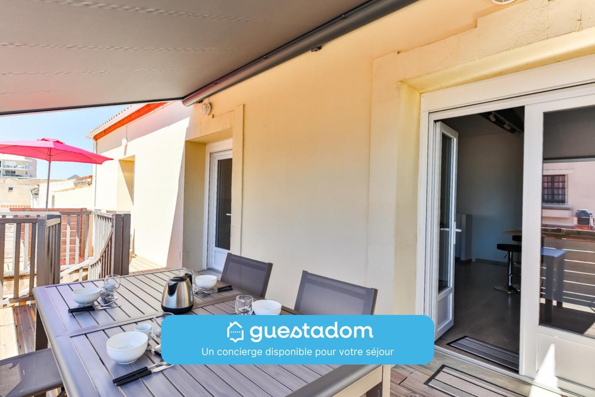 Cote Plage - Vue Mer - Terrasse Saint-Jean-de-Monts Exterior photo